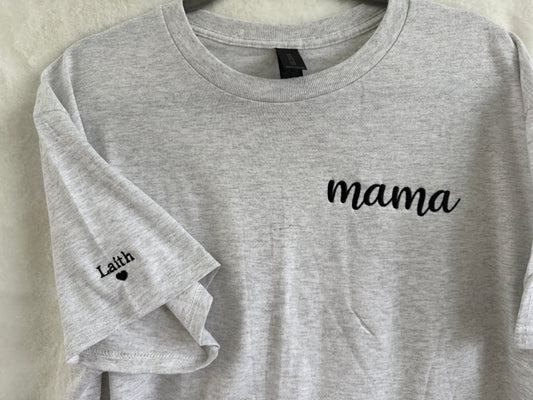 Simple Customized MAMA t-shirt