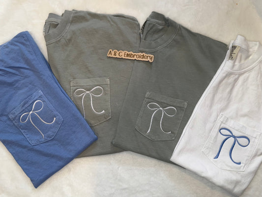 Comfort Color Pocket Bow