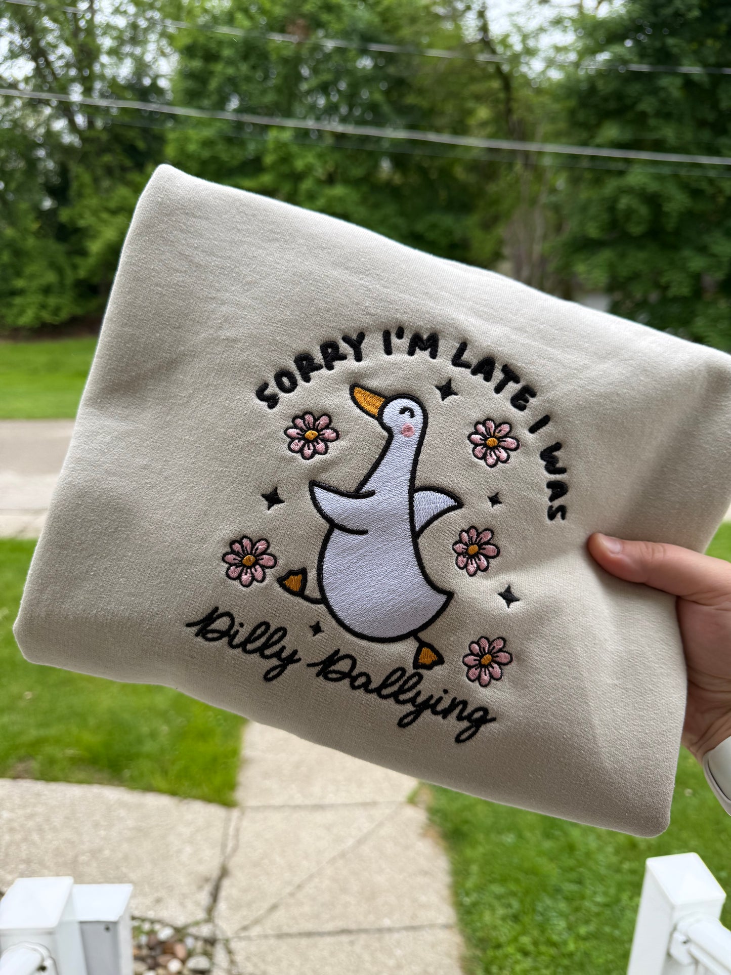 Dilly Dallying Goose Crewneck