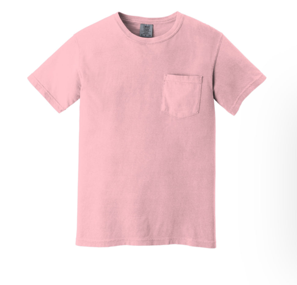 Floral Pocket Comfort Color Tee