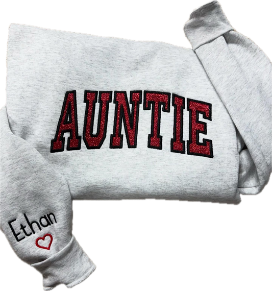 AUNTIE Embroidered Crewneck