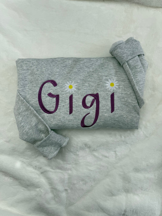 Custom Gigi Floral Crewneck