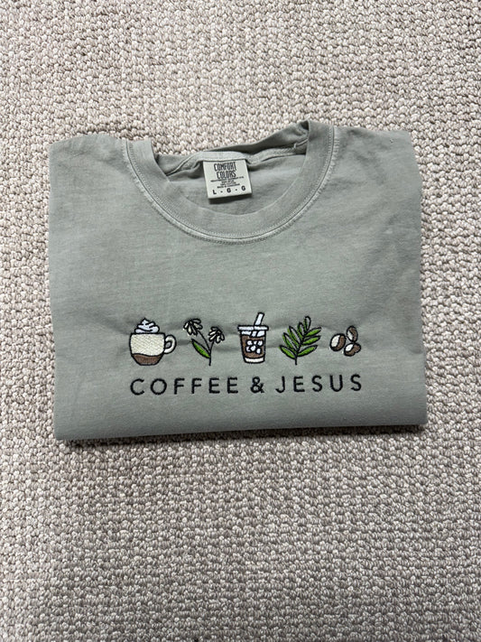 Coffee & Jesus Comfort Color Tee