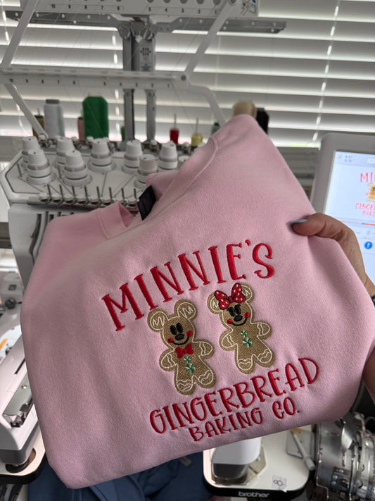 Minnie Gingerbread Crewneck